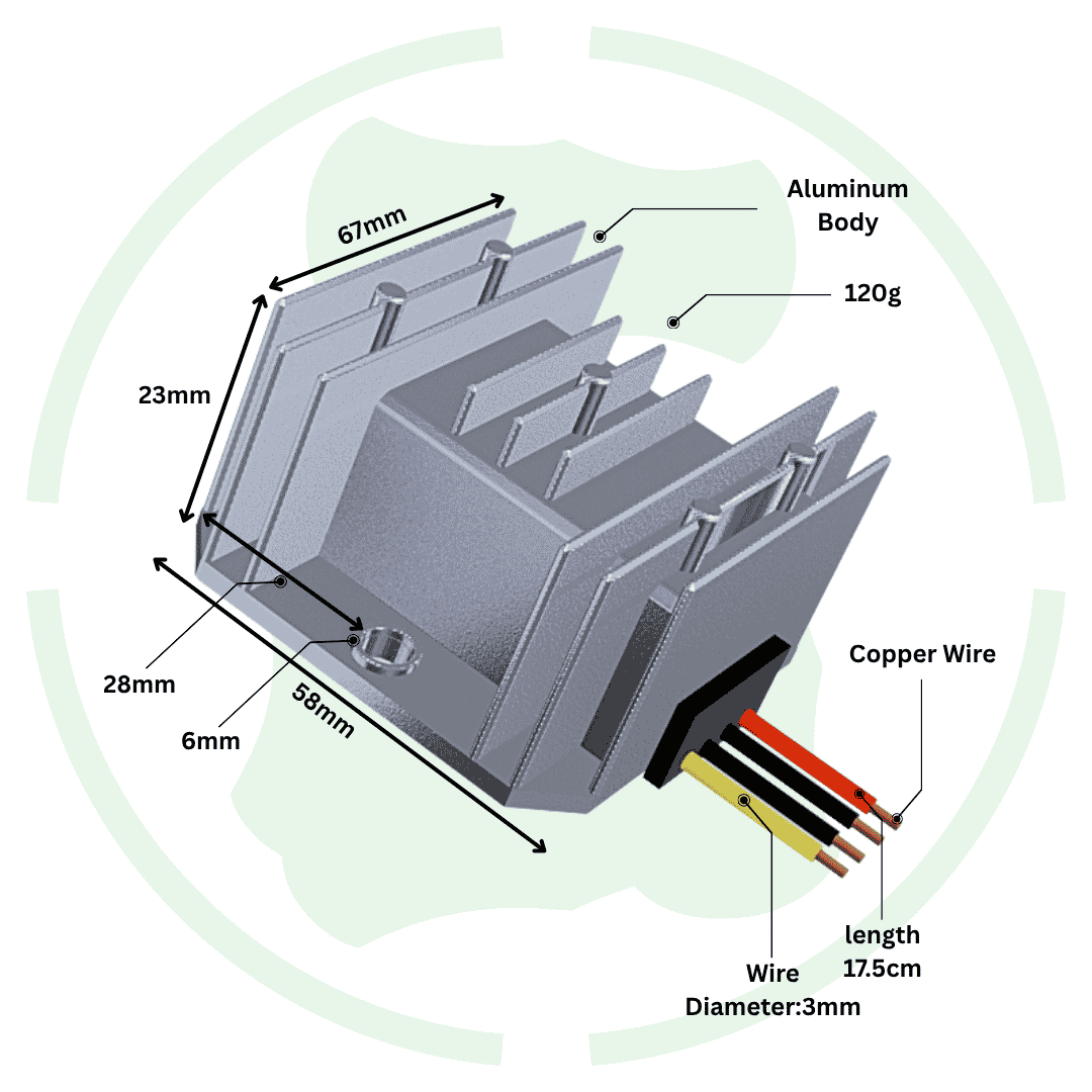 36V 48V To 12V 5A 60W Dc To Dc Converter GEMSD481205 Ip68 Buck Converter - G-energy