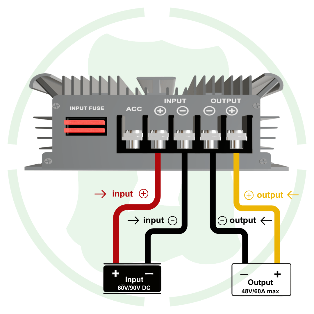 G - energy GEMSDF724860 60V 72V To 48V 60A 2880W Dc To Dc Converter with Fuse Buck Converter - G - energy