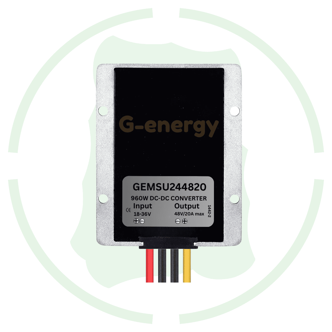 G - Energy GEMSU244820 24V To 48V 20A 960W Dc to Dc Converter Ip68 Boost Converter - G - energy