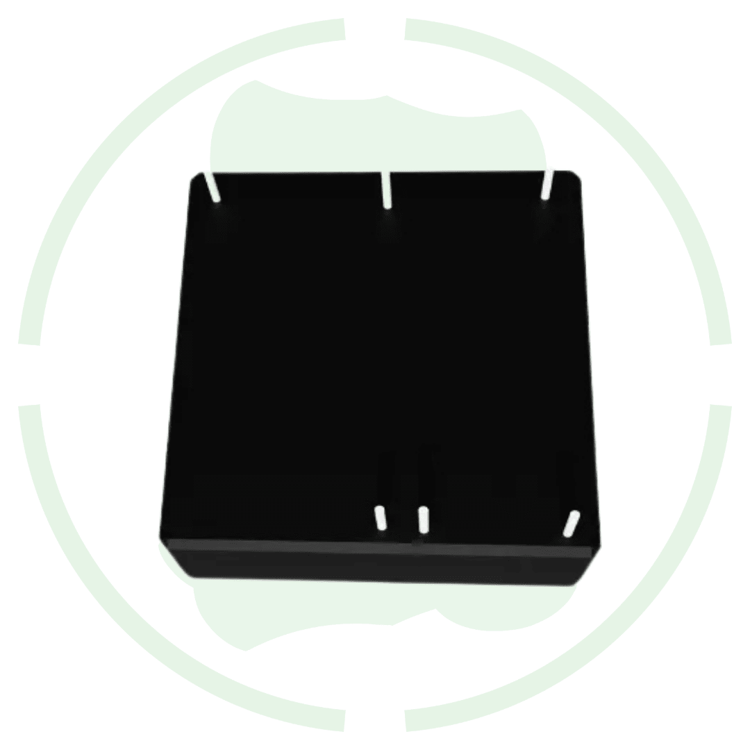 24V to 5V DC to DC converter black casing with mounting holes, designed for G-energy URB2405YMD-20WR3.