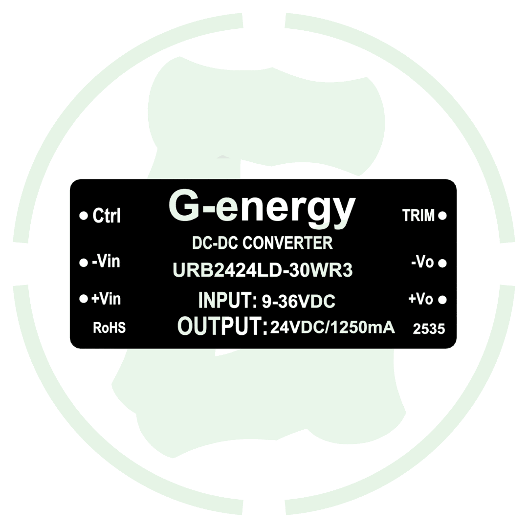 G - energy URB2424LD - 30WR3 24V To 24V 30W 1.25A Dc - Dc Converter Isolated Buck Boost Module - G - energy