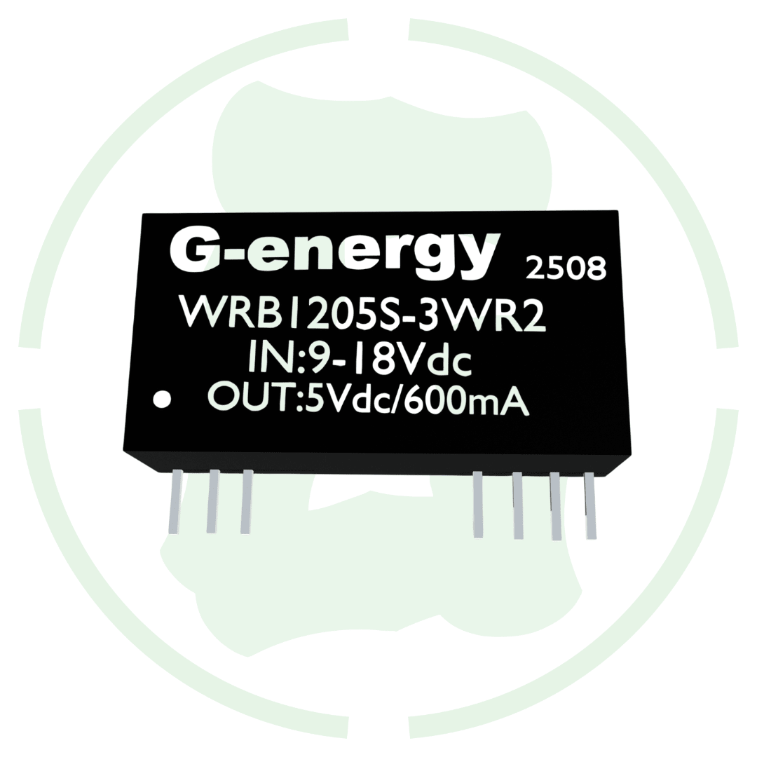 G energy WRB1205S - 3WR2 12V to 5V 600mA 3W Dc Dc Converter IP68 Step Down Converter - G - energy