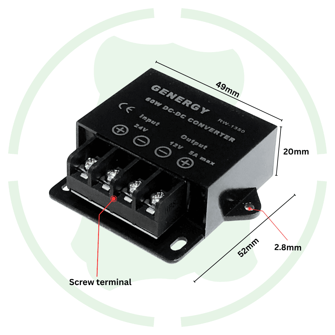 g-energy 24v to 12v voltage converter 5 amp