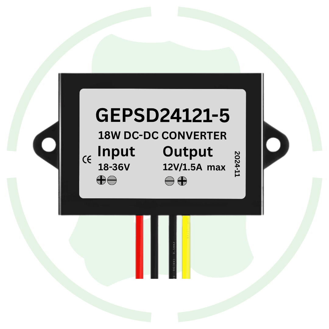 G-energy GEPSD24121-5 24V To 12V 1.5A 18W Dc To Dc Converter Ip68 Buck Converter