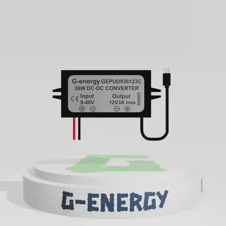 G-energy GEPUD936123C 12V 24V 36V To 12V 3A 36W Type-C Dc To Dc Converter