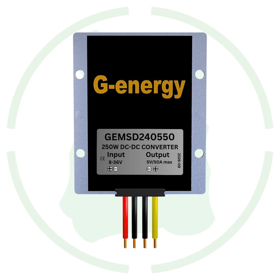 12V 24V To 5V 50A 250W Dc To Dc Converter GEMSD240550 Ip68 Buck Converter - G-energy