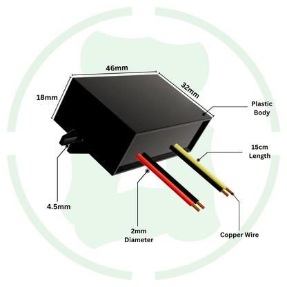 24V 48V 72V To 12V 2A 24W Dc To Dc Converter GEPSD721202 Ip68 Buck Converter - G-energy