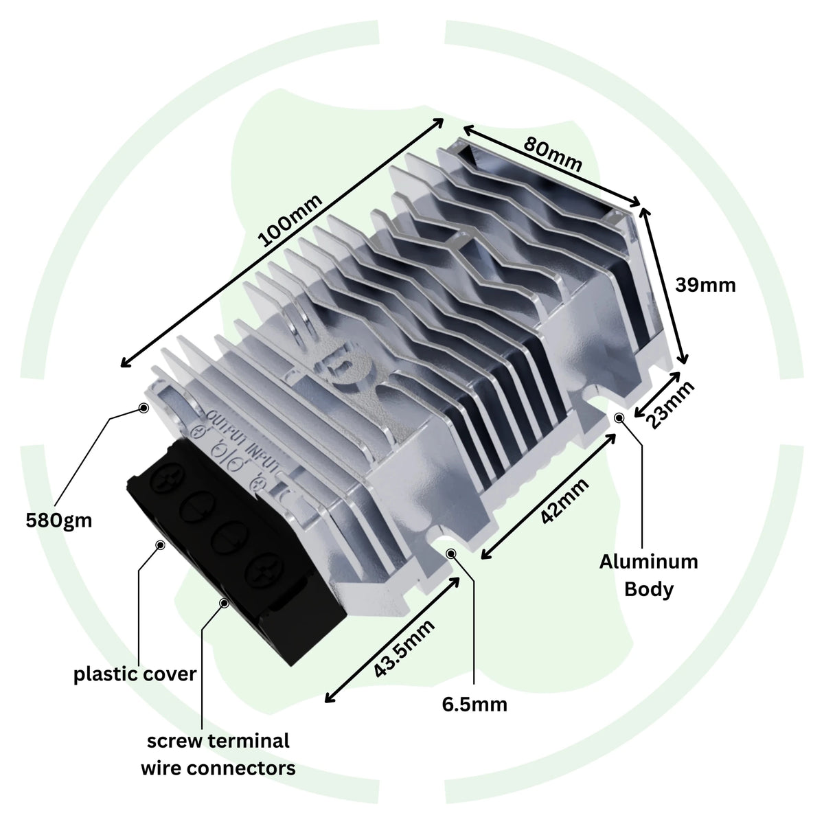 24V 48V 72V To 12V 40A 480W Dc To Dc Converter GEMSDS721240 Ip68 Buck Modlue - G-energy