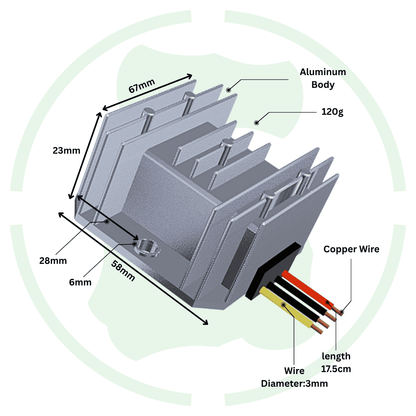36V 48V To 12V 5A 60W Dc To Dc Converter GEMSD481205 Ip68 Buck Converter - G-energy