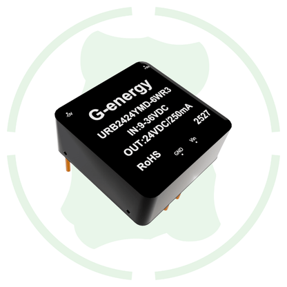 G-Energy URB2424YMD-6WR3 24V to 24V 6W  DC-DC Converter IP68 Buck Boost Converter