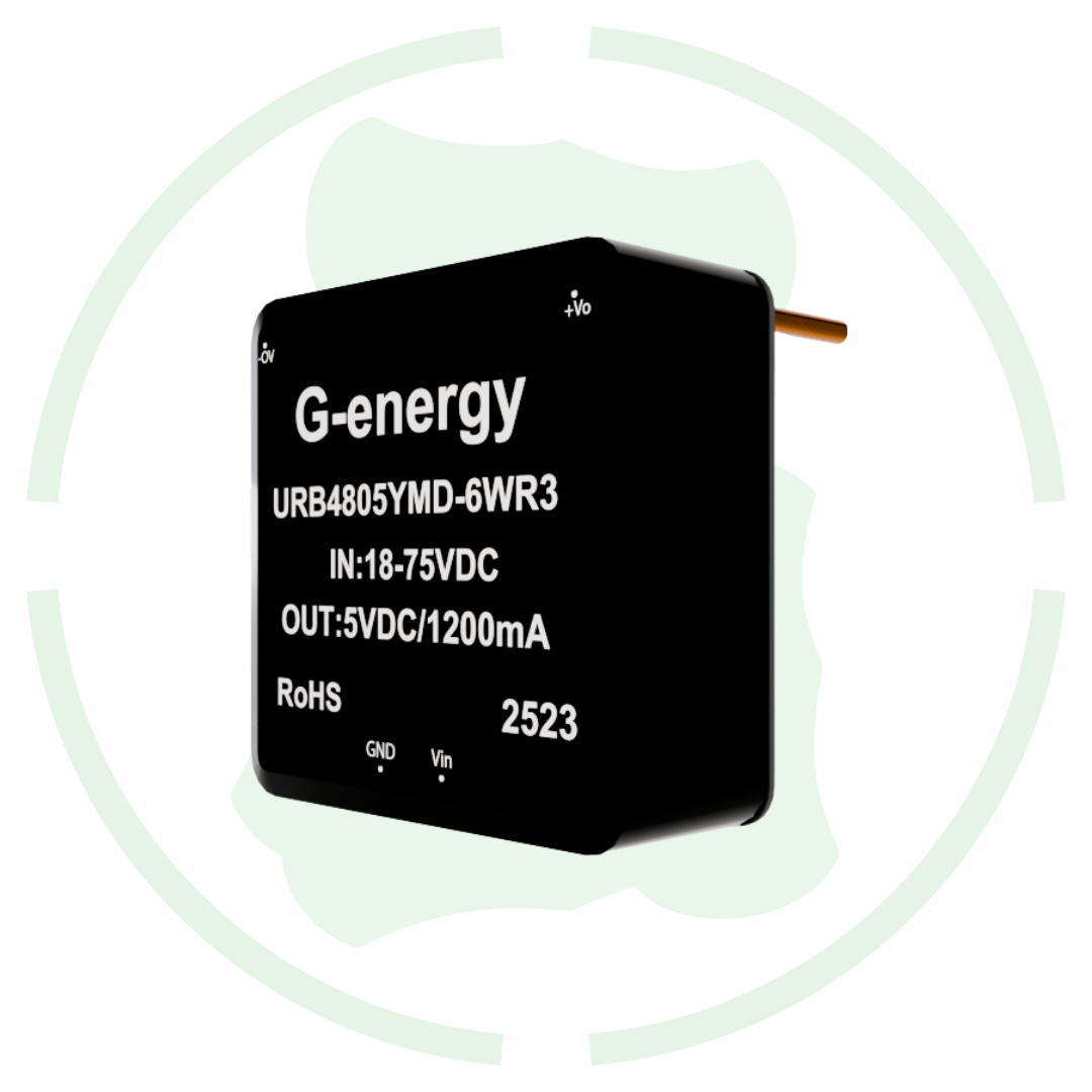 G-energy URB4805YMD-6WR3 48V to 5V 6W DC-DC Converter 1.2A IP68 Buck Converter