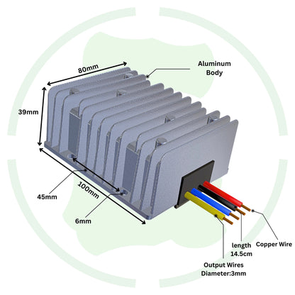 90V 110V To 12V 15A 180W Dc Dc Converter GEMSD1101215 Ip68 Isolated Converter - G-energy