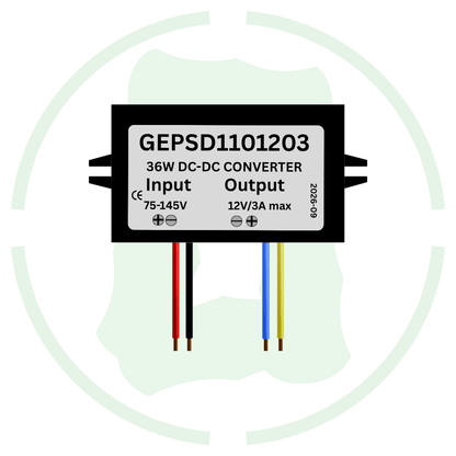 90V 110V To 12V 3A 36W Dc To Dc Converter GEPSD1101203 Ip68 Isolated Converter - G-energy