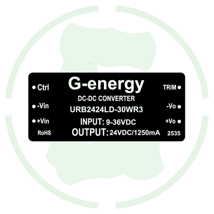 G-energy URB2424LD-30WR3 24V To 24V 30W 1.25A Dc-Dc Converter Isolated Buck Boost Module