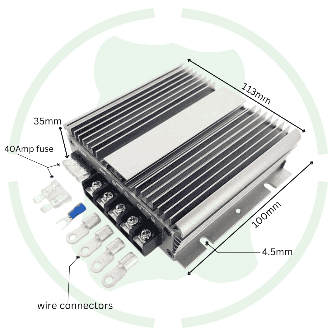 G-energy GEMSDF721230 72V To 12V 30A 360W Dc To Dc Converter With Fuse