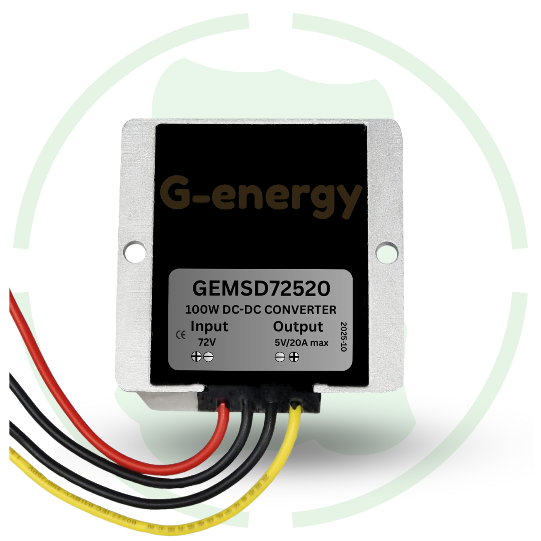 G-energy GEMSD72520 72V To 5V 20A Dc Dc Converter Ip68 100W Step Down Converter