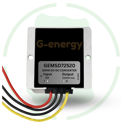 G-energy GEMSD72520 72V To 5V 20A Dc Dc Converter Ip68 100W Step Down Converter