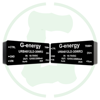 G-energy URB4812LD-30WR3 48V to 12V 2.5A 30W DC DC Converter