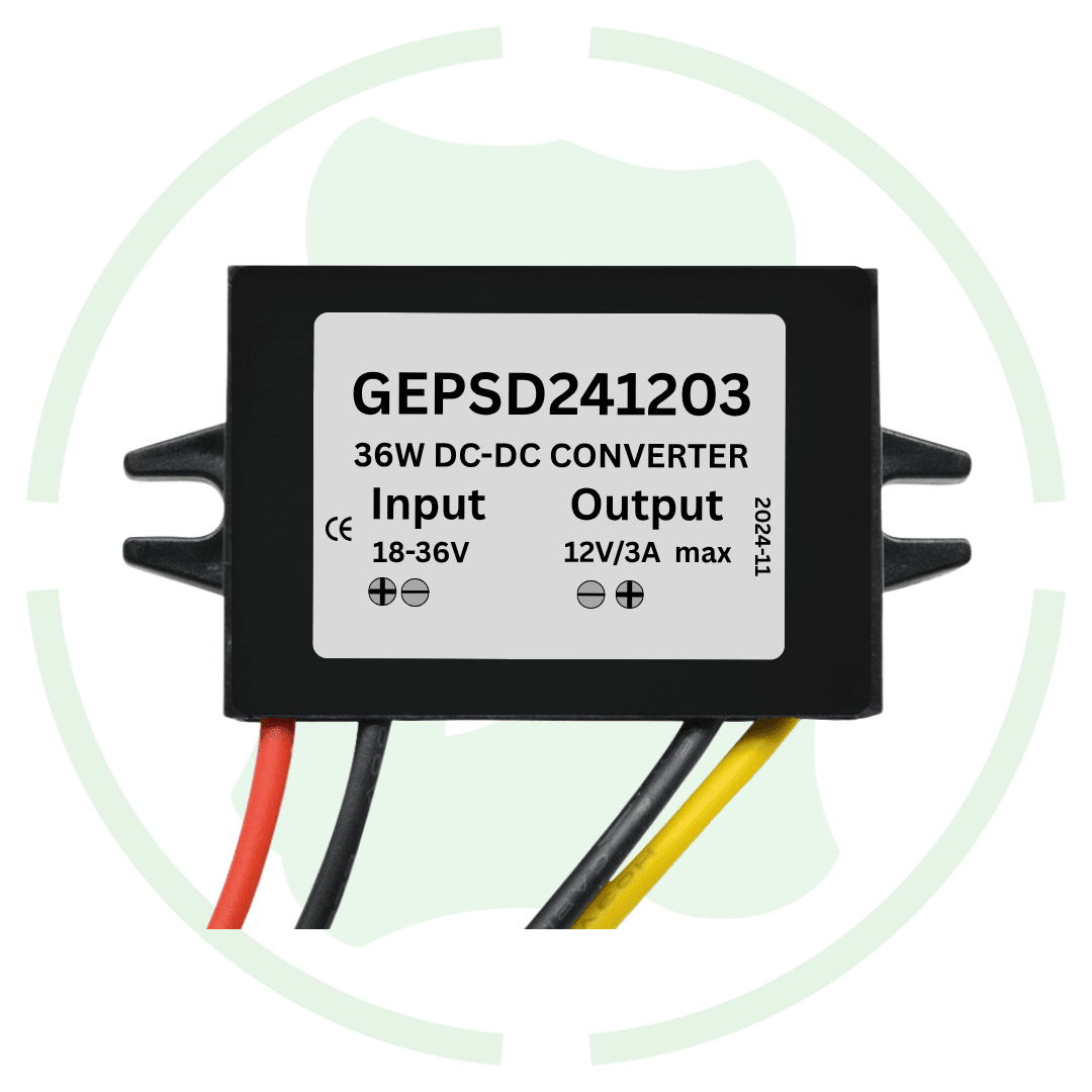 G-energy 24V To 12V 3A 36W Dc To Dc Converter Ip68 Rated Buck Converter