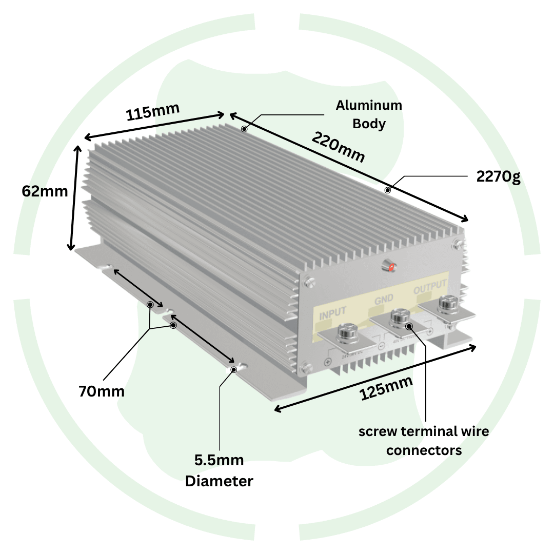 G-energy GEMSUS244840 24V To 48V 40A 1920W Dc Dc Converter