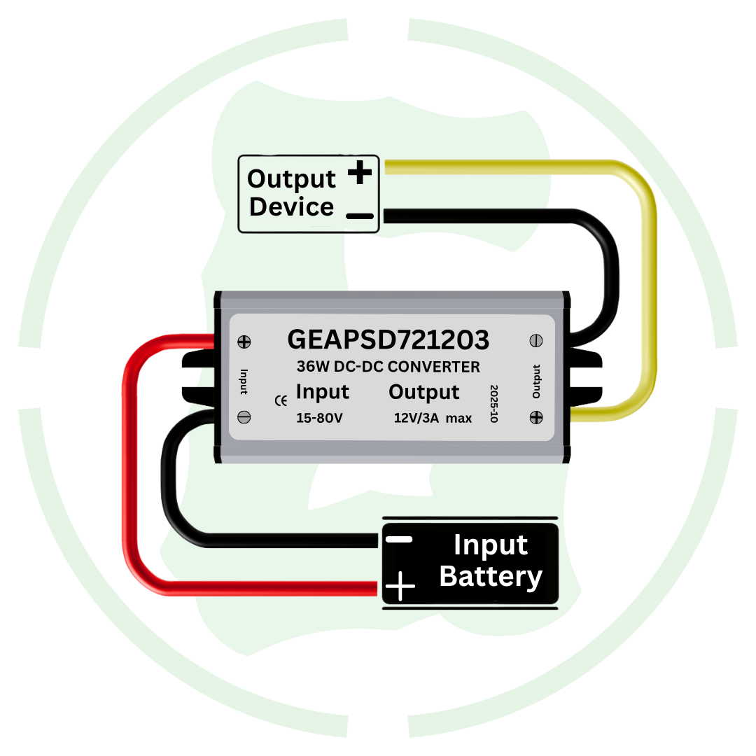 G-energy GEAPSD721203 15V-80V To 12V 3A 36W Dc To Dc Converter