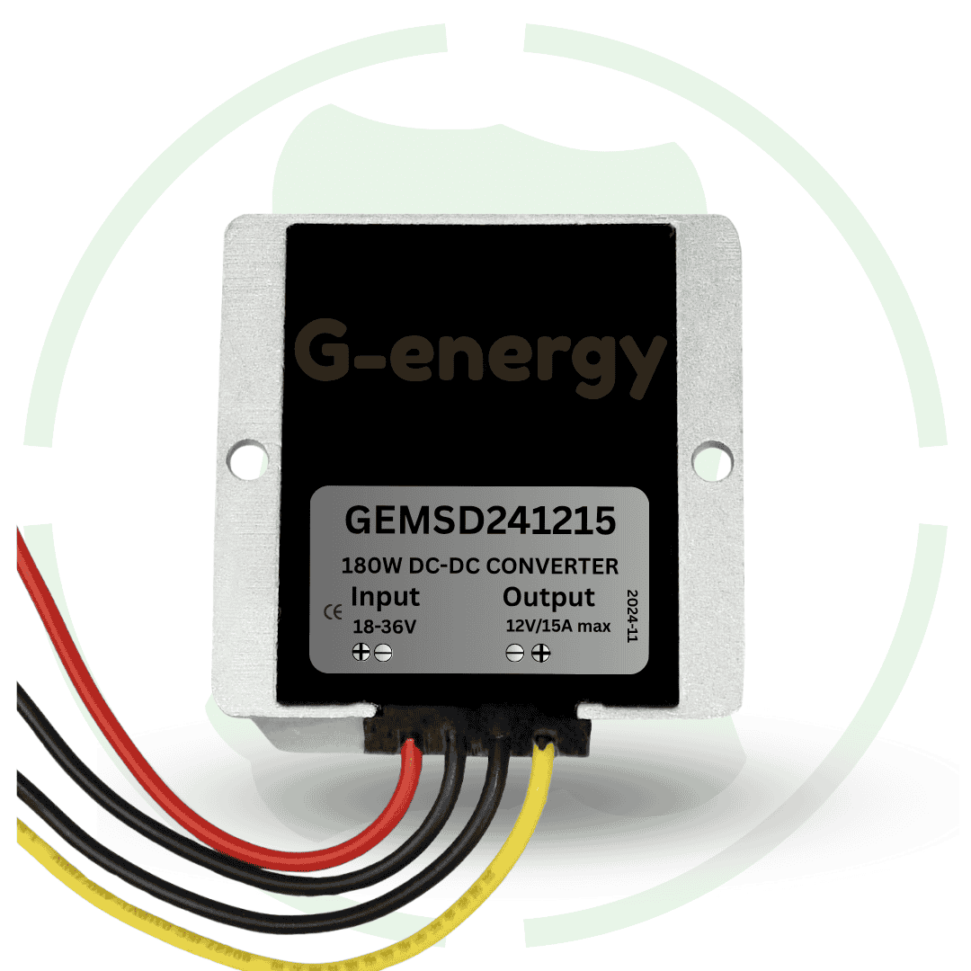 G - energy GEMSD241215 24V To 12V 15A 180W Dc To Dc Converter Ip68 Buck Converter - G - energy
