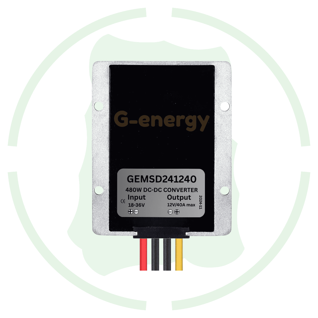 G - energy GEMSD241240 24V To 12V 40A 480W Dc To Dc Converter Ip68 Buck Converter - G - energy