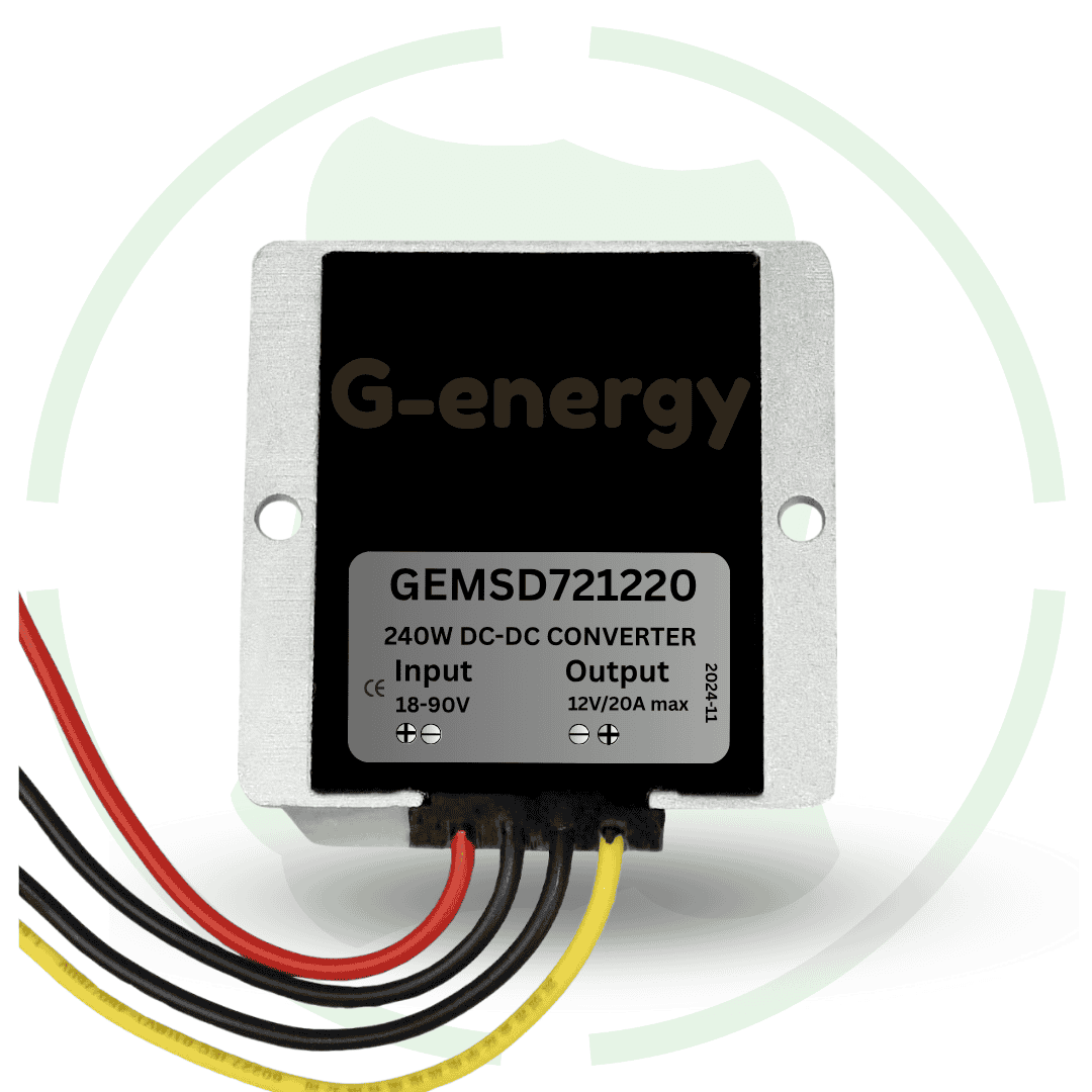 G - energy GEMSD721220 72V To 12V 20A 240W Dc To Dc Convter Ip68 Buck Converter - G - energy