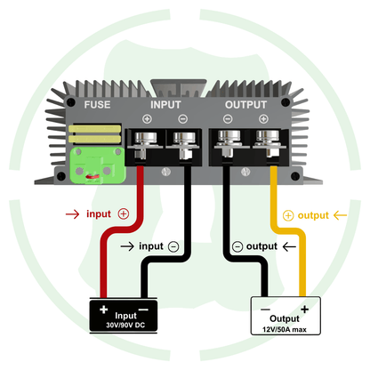 G - energy GEMSDF721250 72V To 12V 50A 600W DC To DC converter - G - energy