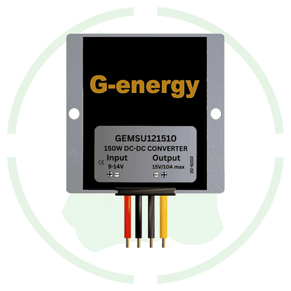 G - energy GEMSU121510 12V To 15V 10A 150W DC To DC converter Ip68 Boost converter - G - energy