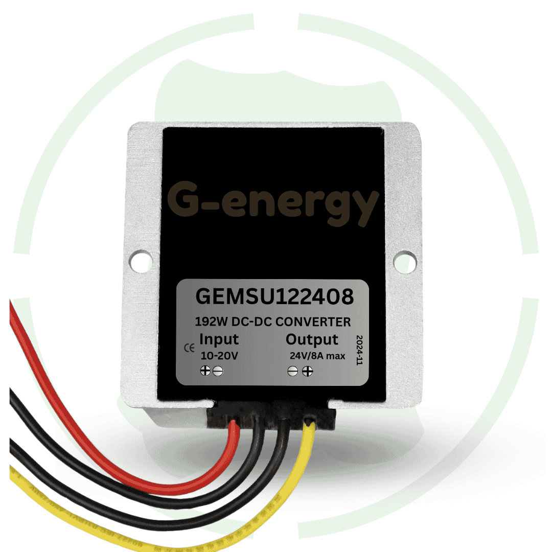 G - energy GEMSU122408 12V To 24V 8A 192W Dc To Dc Converter Ip68 Boost Converter - G - energy