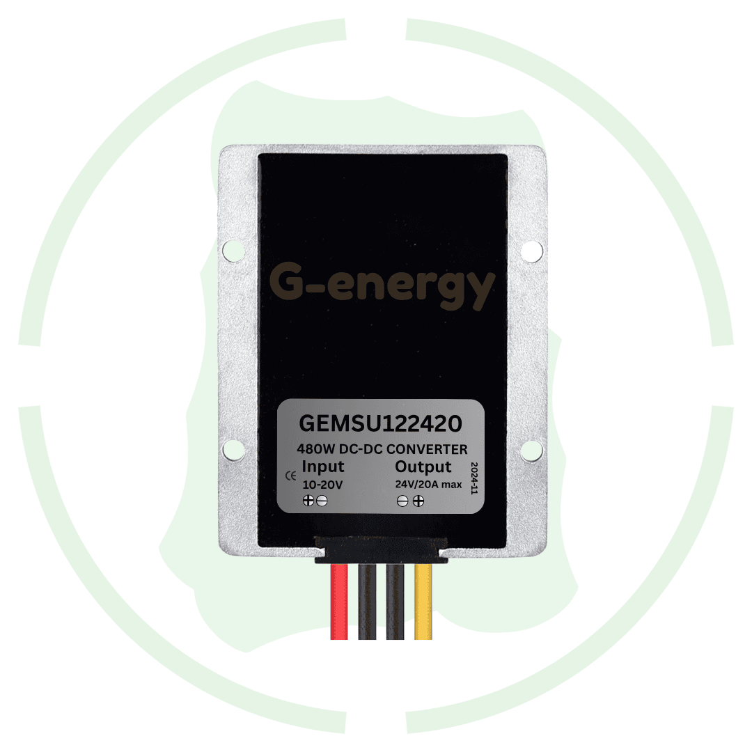 G - energy GEMSU122420 12V To 24V 20A 480W Dc To Dc Converter Ip68 Boost Converter - G - energy