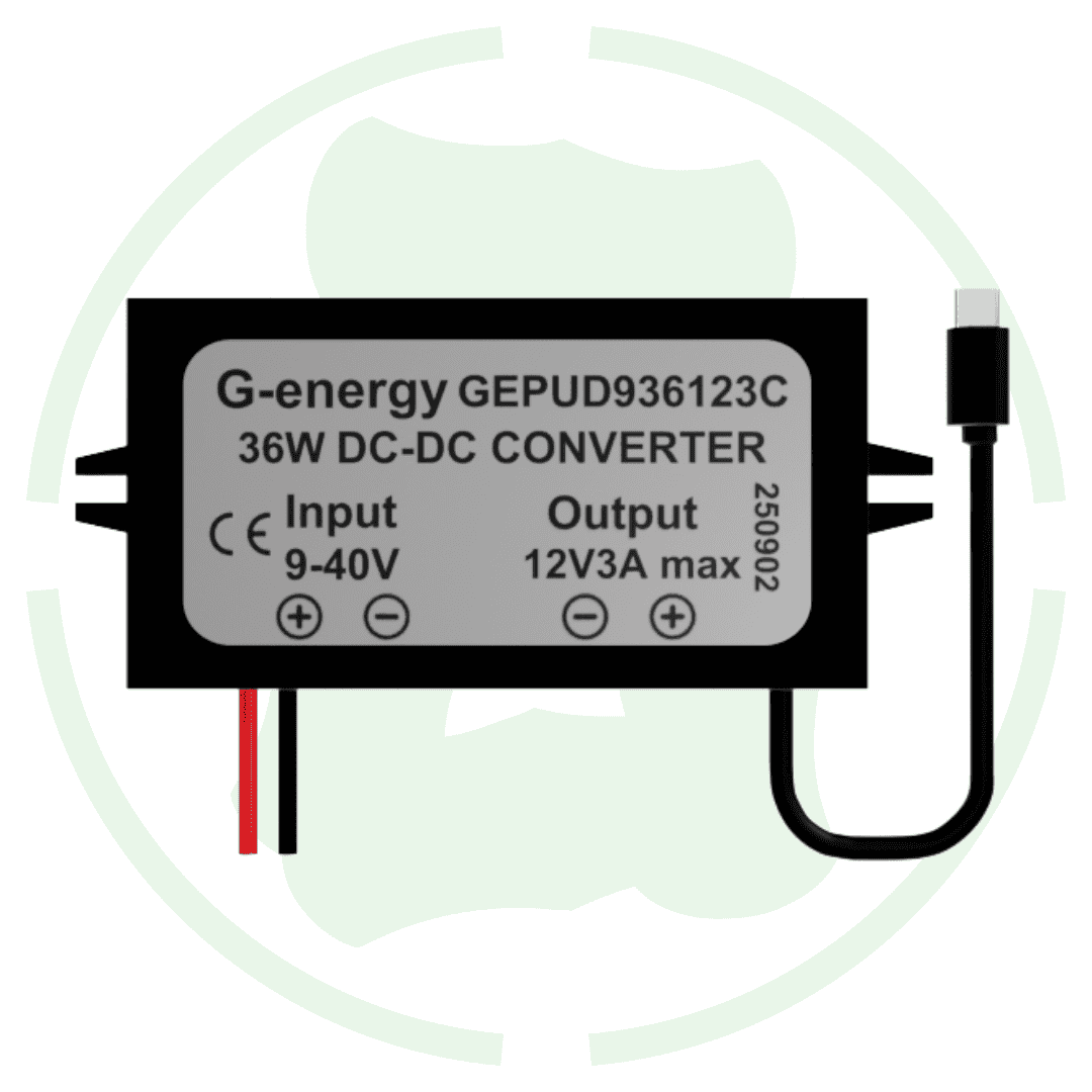 G - energy GEPUD936123C 12V 24V 36V To 12V 3A 36W Type - C Dc To Dc Converter - G - energy