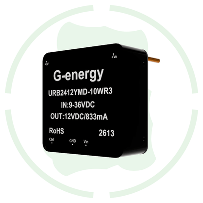 G-energy URB2412YMD-10WR3 24V to 12V DC DC converter with output specifications