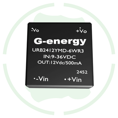 G - energy URB2412YMD - 6WR3 24V to 12V 500mA 6W Dc Dc Converter IP68 Buck Converter - G - energy