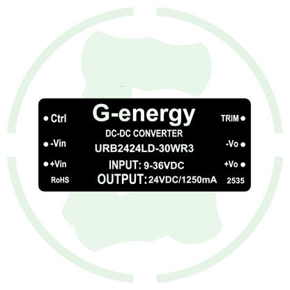 G - energy URB2424LD - 30WR3 24V To 24V 30W 1.25A Dc - Dc Converter Isolated Buck Boost Module - G - energy