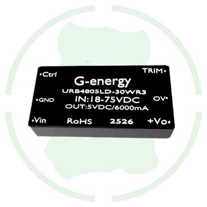 G - energy URB4805LD - 30WR3 48V To 5V 6A 30W Dc - Dc Converter IP68 Buck Converter - G - energy