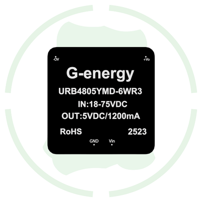G - energy URB4805YMD - 6WR3 48V to 5V 6W DC - DC Converter 1.2A IP68 Buck Converter - G - energy
