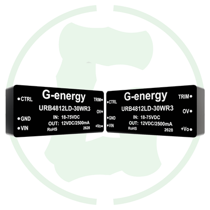 G-energy URB4812LD-30WR3 48V to 12V 2.5A 30W DC DC Converter - G-energy