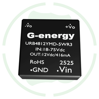 G - energy URB4812YMD - 5WR3 48V To 12V 416mA 5W Dc Dc Converter IP68 Buck Converter - G - energy