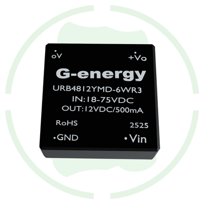 G - energy URB4812YMD - 6WR3 48V to 12V 500mA 6W Dc Dc Converter IP68 Step Down Converter - G - energy