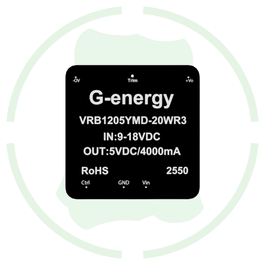 G - energy VRB1205YMD - 20WR3 12V To 5V 20W Dc Dc Converter - G - energy