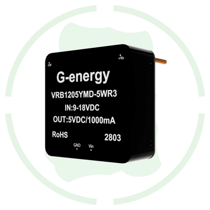 G-energy VRB1205YMD-5WR3 12V to 5V 5W 1A DC to DC Isolation Voltage 1500VDC Power Module Converter