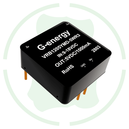 G-energy VRB1205YMD-5WR3 12V to 5V 5W 1A DC to DC Isolation Voltage 1500VDC Power Module Converter.
