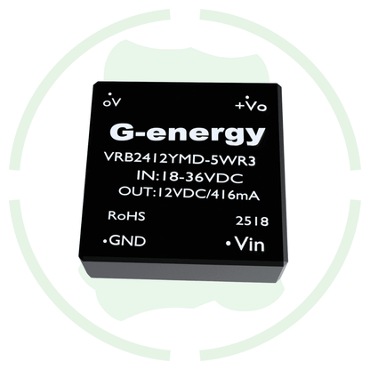 G Energy VRB2412YMD - 5WR3 24V to 12V 416mA 5W DC to DC Converter IP68 Step Down Converter - G - energy