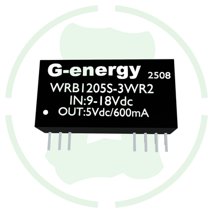 G energy WRB1205S - 3WR2 12V to 5V 600mA 3W Dc Dc Converter IP68 Step Down Converter - G - energy