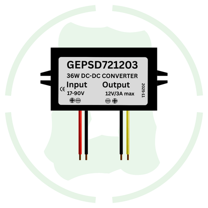 G-energy GEPSD721203 24V 72V To 12V 3A 36W Dc Dc Converter Ip68 Buck Converter