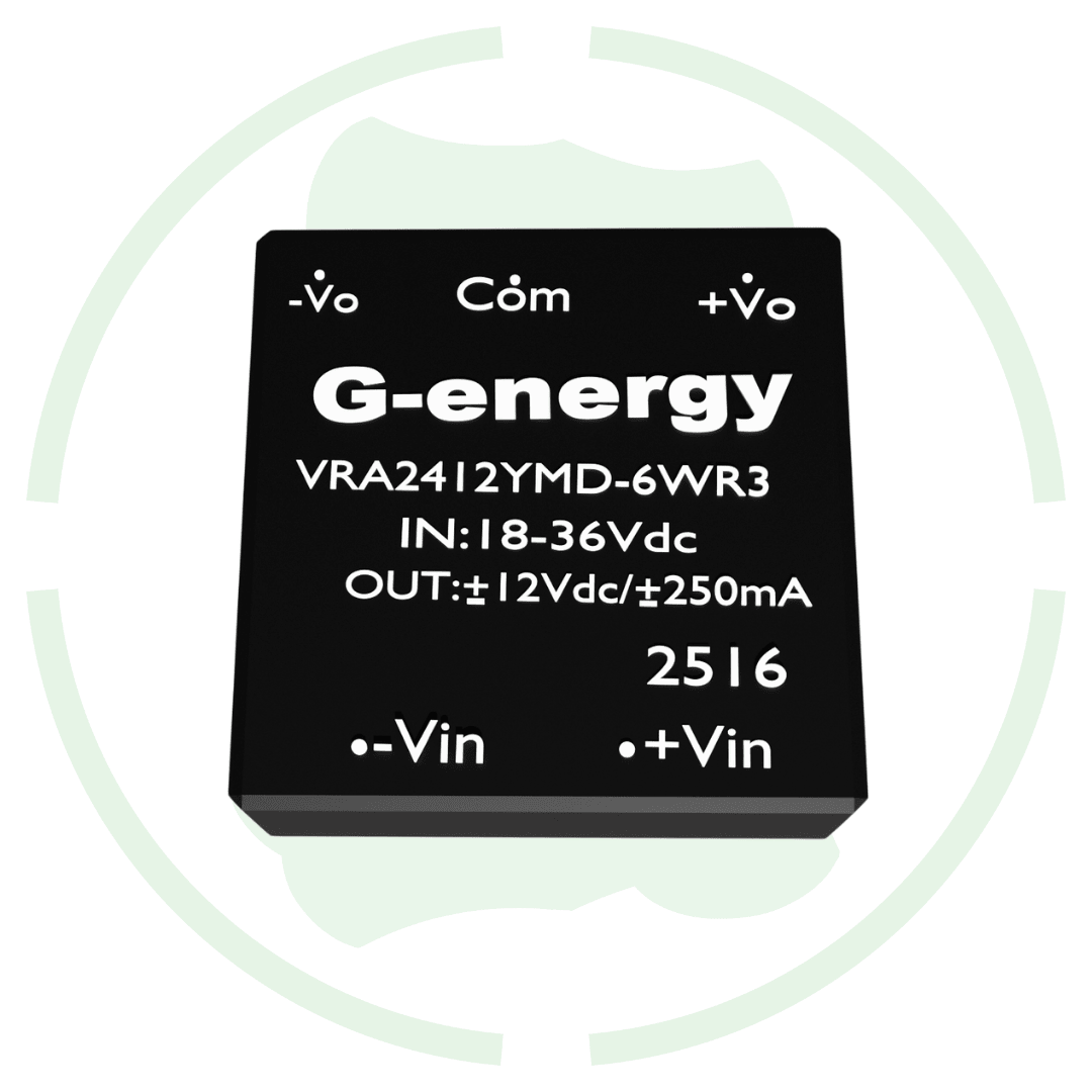 G Energy VRA2412YMD-6WR3 24V to 12V 250mA 6W Dc To Dc Converter IP68 Buck Converter