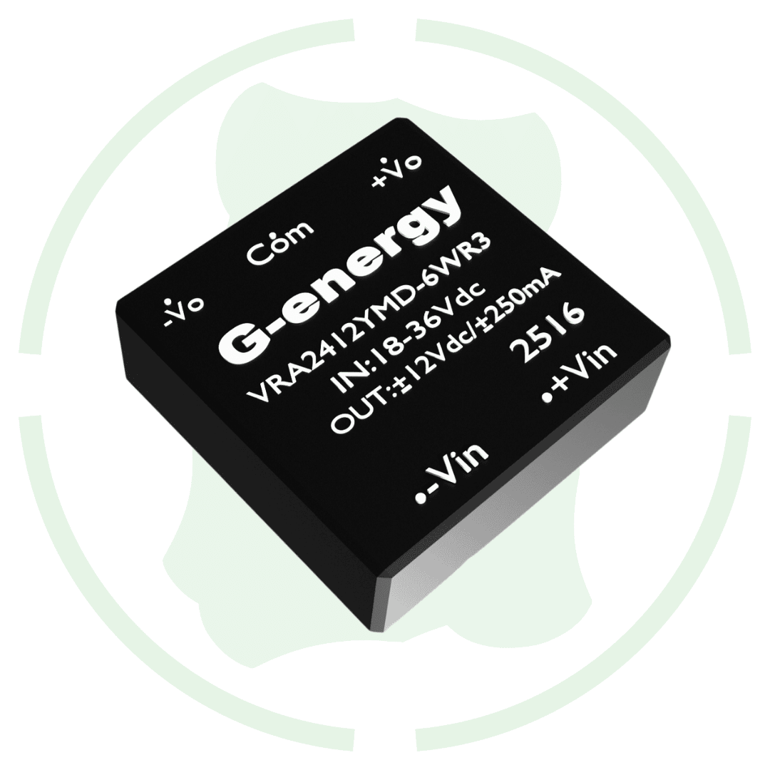 G Energy VRA2412YMD-6WR3 24V to 12V 250mA 6W Dc To Dc Converter IP68 Buck Converter