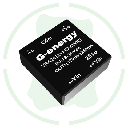 G Energy VRA2412YMD-6WR3 24V to 12V 250mA 6W Dc To Dc Converter IP68 Buck Converter